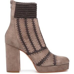 Silent D Yasmin Taupe Suede Platform Boots 37/7